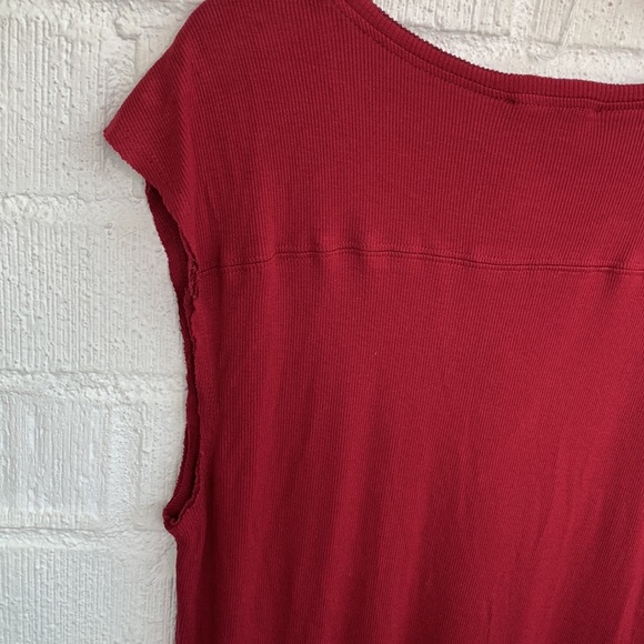 L*Space Robyn Notch Neck V Neck Cabernet Red Sleeveless Dress sz XS - Picture 8 of 8